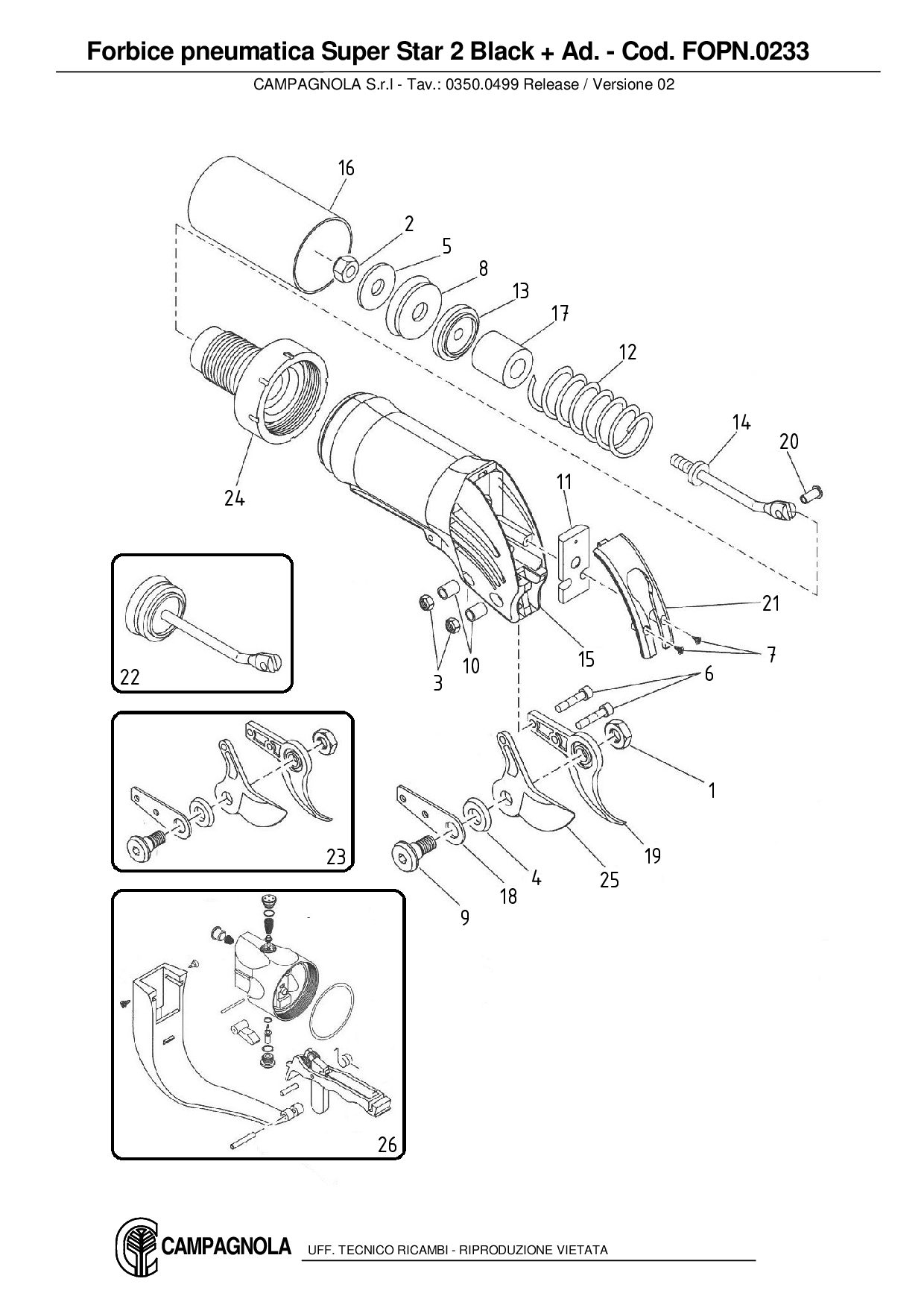 FOPN.0233_Forbice pneumatica Super Star 2 Black con Ad.